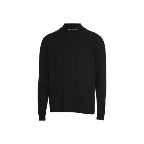 calvin klein jeans-micro-branding-high-neck-tee-long-sleeved-top